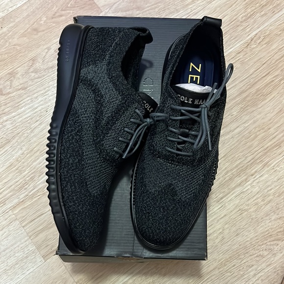 Cole Haan Zerogrand Stitchlite Wingtip Oxfords, Black - Picture 6 of 8